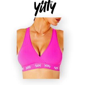 YITTY x Fabletics Magenta Cross-Front Bralette Size 4X